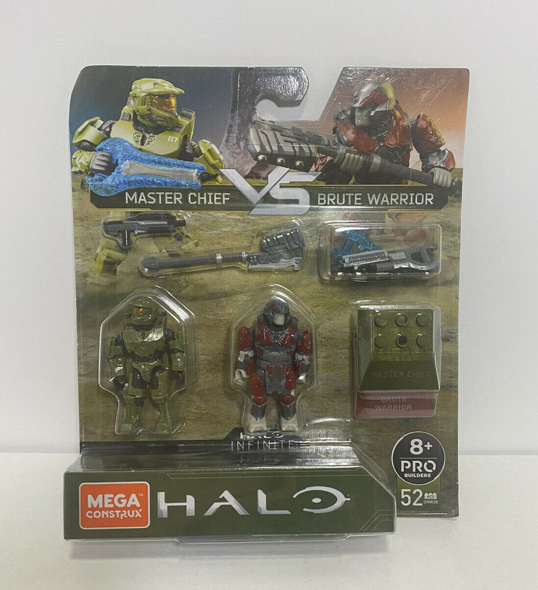 MEGA CONSTRUX Pro Builders 8+ HALO INFINITE- Master Chief vs Brute Warrior