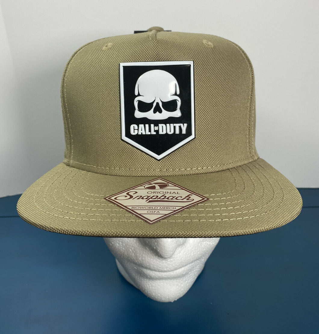 BioWorld Official Call of Duty Skull Logo- Original Snapback Olive Hat