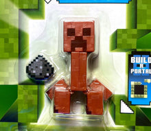 Load image into Gallery viewer, 2023 Minecraft Build-a-Portal Action Figure: DAMAGED CREEPER (w/ Gunpowder)