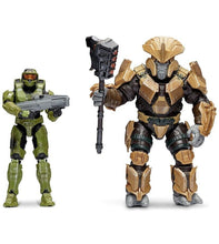 Load image into Gallery viewer, World of HALO Infinite MASTER CHIEF + BRUTE CHIEFTAIN 4&quot; Wicked Cool Toys