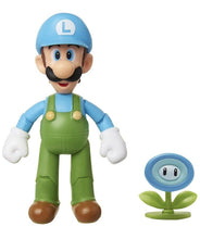 Load image into Gallery viewer, 2020 JAKKS Pacific World of Nintendo Action Figure: ICE LUIGI (w/ Ice Flower)