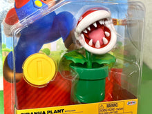 Load image into Gallery viewer, 2023 JAKKS Pacific World of Nintendo Action Figure: PIRANHA PLANT (w/ COIN)