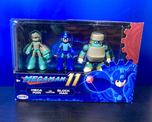 2018 JAKKS Pacific MEGA MAN 11 - MEGAMAN vs BLOCK MAN 2.5" FIGURE