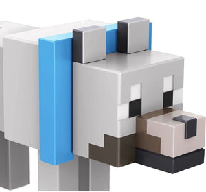 2022 Minecraft Build-a-Portal Action Figure: WOLF (w/ Chicken, Removable Collar)