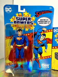 2022 McFarlane - DC Super Powers -  SUPERMAN Retro Figure & SUPERMOBILE Bundle!