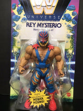 Load image into Gallery viewer, Masters of the WWE Universe - Rey Mysterio - “Heroic High Flyer” Mattel Figure