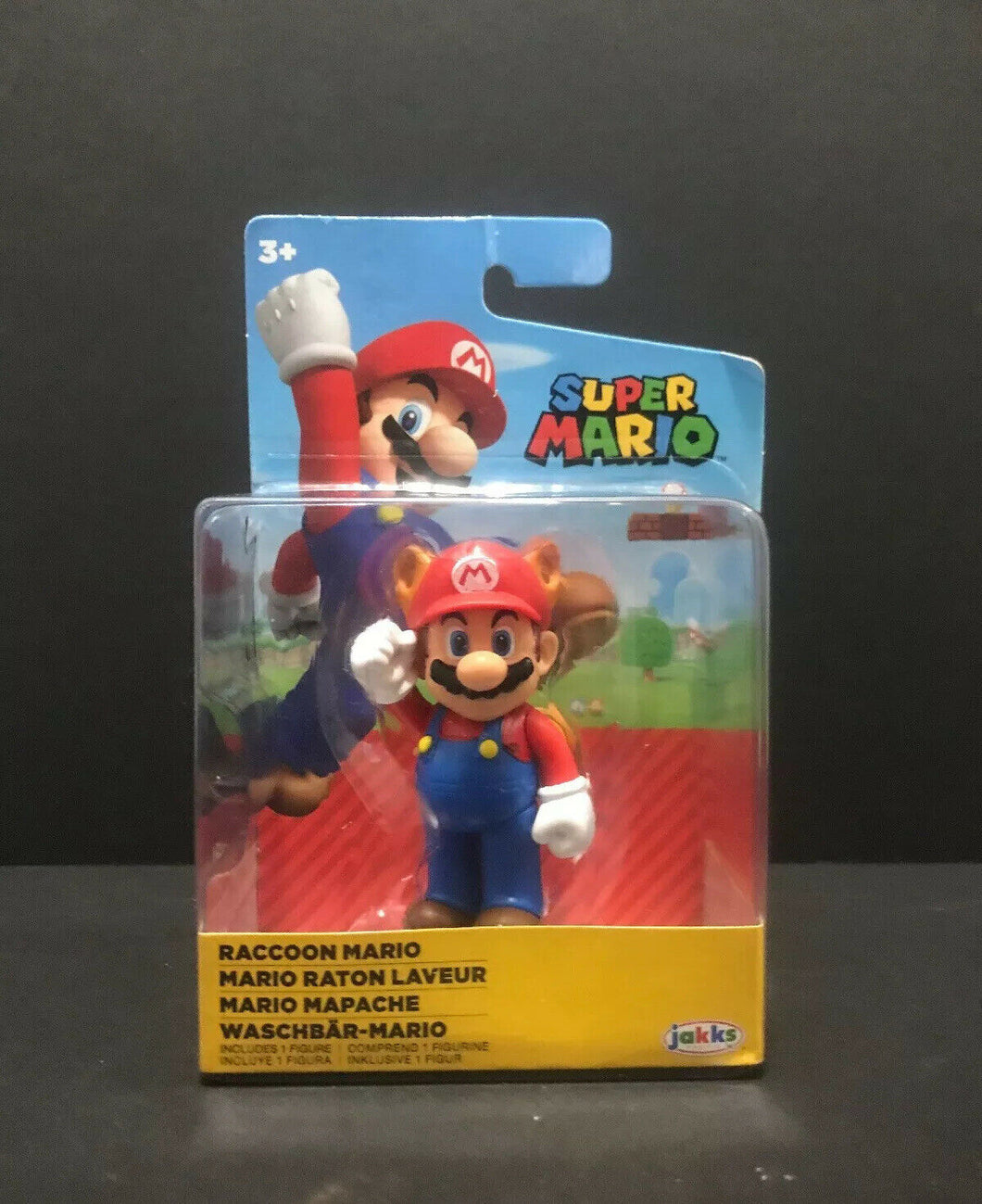 World of Nintendo Super Mario Raccoon Mario 2.5-Inch Mini Figure