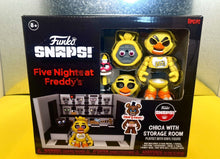 Load image into Gallery viewer, 2022 Funko Snaps! - Five Nights at Freddy&#39;s - CHICA WITH STORAGE ROOM Playset