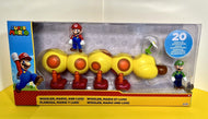 2023 JAKKS Pacific Super Mario Figure Set - WIGGLER, MARIO, AND LUIGI