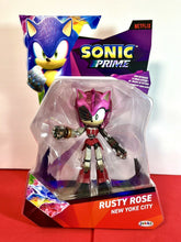 Load image into Gallery viewer, 2023 JAKKS Pacifc Sonic Prime [Netflix] Figure: RUSTY [AMY] ROSE (New Yoke City)