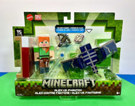 2023 Minecraft 15th Anniversary Build-a-Portal Figure 2-Pack: ALEX VS. PHANTOM