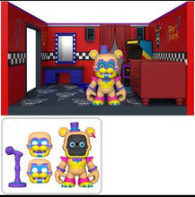 Load image into Gallery viewer, 2023 Funko Snaps!- Five Nights at Freddy&#39;s- GLAM FREDDY w/ DRESSING ROOM Playset