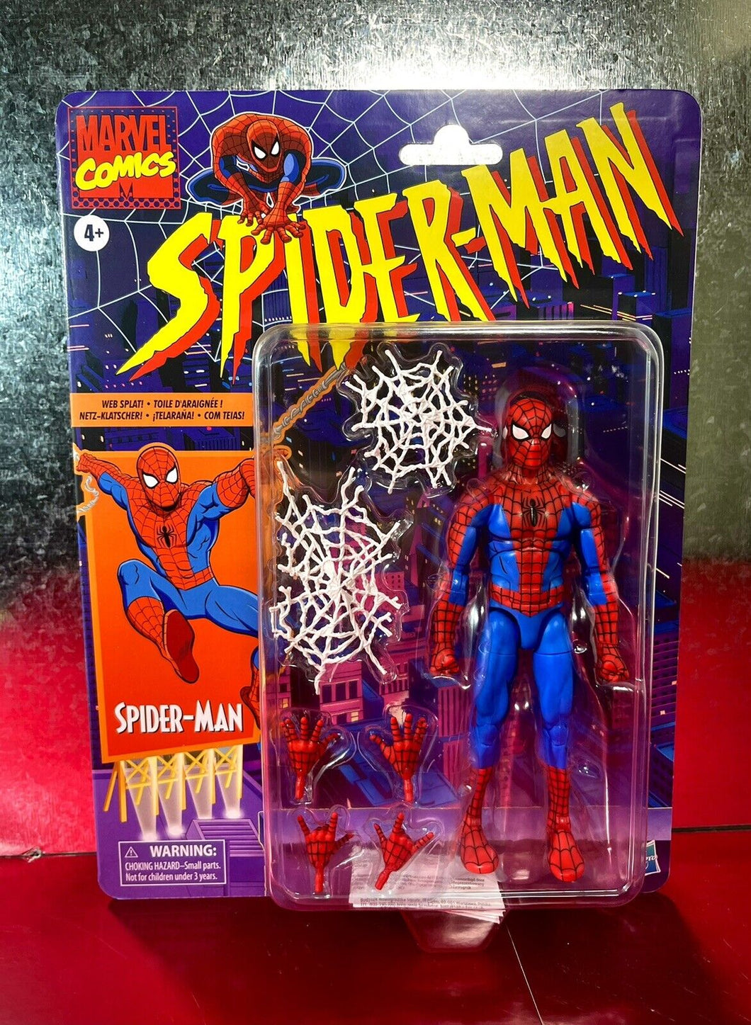 2022 Hasbro Marvel Comics Legends Series Retro Figure: SPIDER-MAN (Cell Shaded)