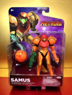 2023 World of Nintendo NEW Jakks Pacific Metroid Prime Samus Morph Ball Figure