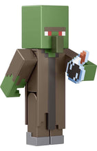 Load image into Gallery viewer, 2022 Minecraft Build-a-Portal Action Figure: ZOMBIE VILLAGER (w Weakness Potion)