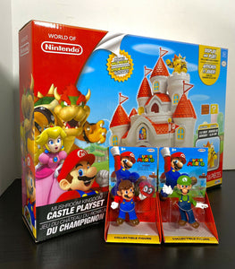 JAKKS Pacific World of Nintendo - Mushroom Kingdom Playset w/ Mario Bros. Bundle