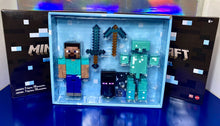 Load image into Gallery viewer, 2022 SDCC Mattel Creations Excl - Minecraft DIAMOND LEVEL STEVE Collector Figure