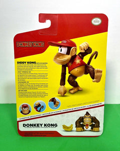 2023 Jakks Pacific World of Nintendo: Donkey Kong - DIDDY KONG (w/ DK Barrel)