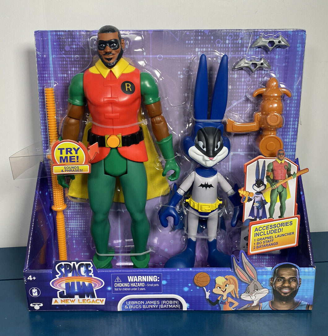 2021 Space Jam: A New Legacy - LeBron James (Robin) & Bugs Bunny (Batman) 2-Pack