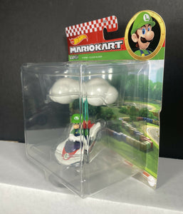 NEW 2021 Hot Wheels Mario Kart: LUIGI P-Wing + CLOUD GLIDER Die-Cast Car