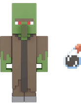 Load image into Gallery viewer, 2022 Minecraft Build-a-Portal Action Figure: ZOMBIE VILLAGER (w Weakness Potion)