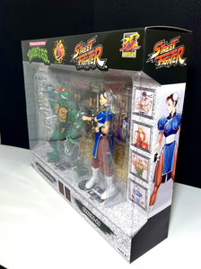 Street Fighter II vs TMNT Figure 2-Pack - MICHELANGELO VS. CHUN-LI