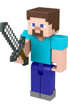 Load image into Gallery viewer, 2022 Minecraft Build-a-Portal Action Figure: STEVE (w/ Iron Sword)