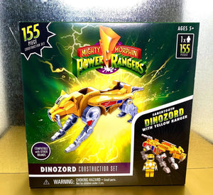 Mighty Morphin’ Power Rangers - Sabertooth Dinozord w/ Yellow Ranger Set