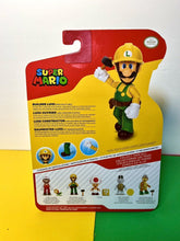 Load image into Gallery viewer, 2023 JAKKS Pacific World of Nintendo Figure: BUILDER LUIGI (w/ Utility Belt)