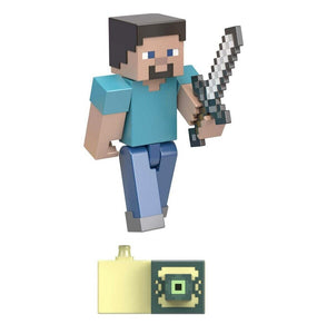 2023 Minecraft Build-a-Portal Action Figure: STEVE (w/ Iron Sword)