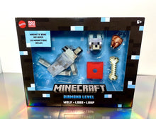 Load image into Gallery viewer, 2023 Mattel Minecraft - DIAMOND LEVEL WOLF Collector Figure