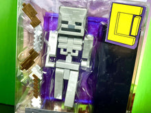 Load image into Gallery viewer, 2022 Minecraft Build-a-Portal Action Figure: SKELETON (w/ Bow &amp; Arrow)