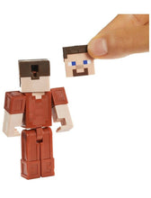 Load image into Gallery viewer, Minecraft Comic Maker Steve in Red Leather Armor Action Figure