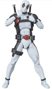 2023 Medicom Toy Mafex - White Deadpool (X Force Ver) Action Figure No. 172