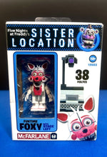 Load image into Gallery viewer, 2017 McFarlane: Five Nights at Freddy&#39;s - Funtime Foxy - Stage Left Set (38 Pcs)