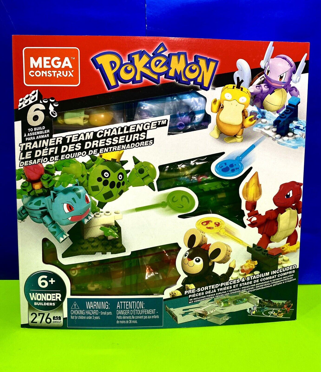 2021 MEGA Construx Pokémon - Trainer Team Challenge Construction Set - 276 pcs