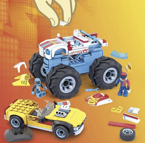 MEGA Construx Hot Wheels Monster Trucks - Rodger Dodger & Hot Wheels Racing Set