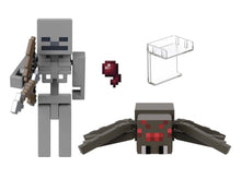 Load image into Gallery viewer, 2023 Minecraft Build-a-Portal Action Figure 2-Pack: SKELETON SPIDER JOCKEY