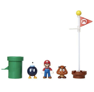 2019 JAKKS Pacific World of Nintendo | Super Mario | Acorn Plains Diorama Set