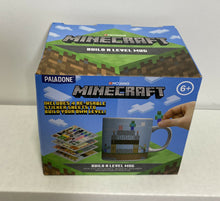 Load image into Gallery viewer, Paladone MINECRAFT BUILD A LEVEL MUG (w/ 4 Re-Usable Sticker Sheets)