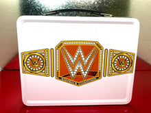 Load image into Gallery viewer, WWE Officially Licensed Women’s championship Tin Lunch Box