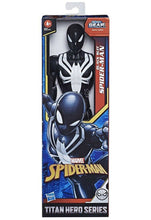 Load image into Gallery viewer, Marvel Comics Titan Hero Series Black Suit Spider-Man Figure