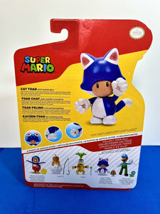 2023 JAKKS Pacific World of Nintendo Action Figure: CAT TOAD (w/ Super Bell)