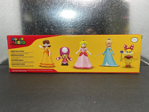 2022 JAKKS Super Mario 5-Figure Pack - Toadette, Daisy, Peach, Rosalina, Wendy