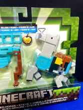 Load image into Gallery viewer, 2023 Minecraft Build-a-Portal Action Figure 2-Pack: STEVE AND ARMORED HORSE