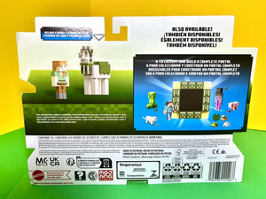 2023 Minecraft Build-a-Portal Action Figure 2-Pack: ALEX AND LLAMA