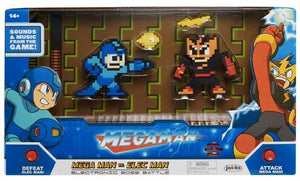 MEGAMAN ELECTRONIC BOSS BATTLE SOUND MUSIC MEGA MAN vs. ELEC MAN 8-BIT 2 FIGURES