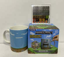 Load image into Gallery viewer, Paladone MINECRAFT BUILD A LEVEL MUG (w/ 4 Re-Usable Sticker Sheets)