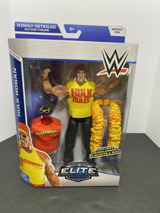 WWE WWF Elite Collection Series 34 Hulk Hogan Figure W/ Shirt & Boa!