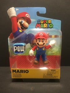 Super Mario with POW Block 4" Figure